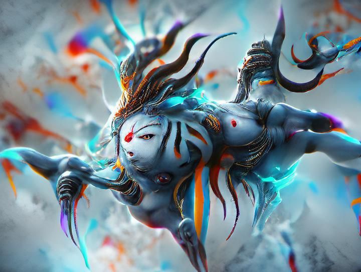 Colorful Shiva Artwork in High Resolution