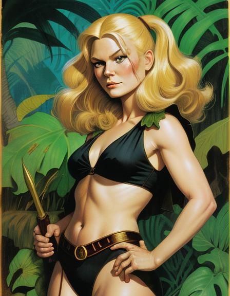 agent Kirsten Dunst in the jungle