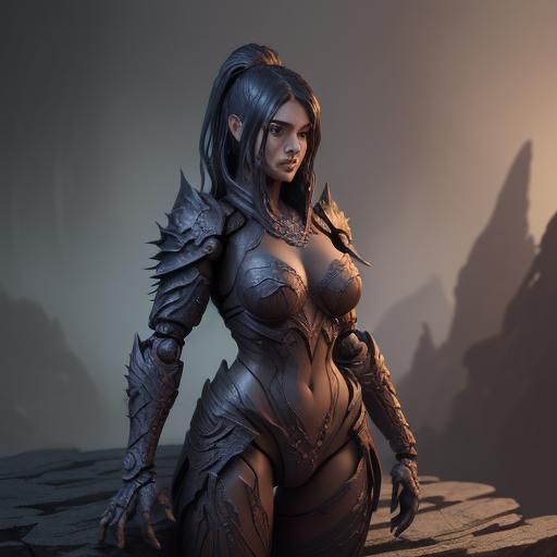 Detailed Action Figure Concept Art in 8k