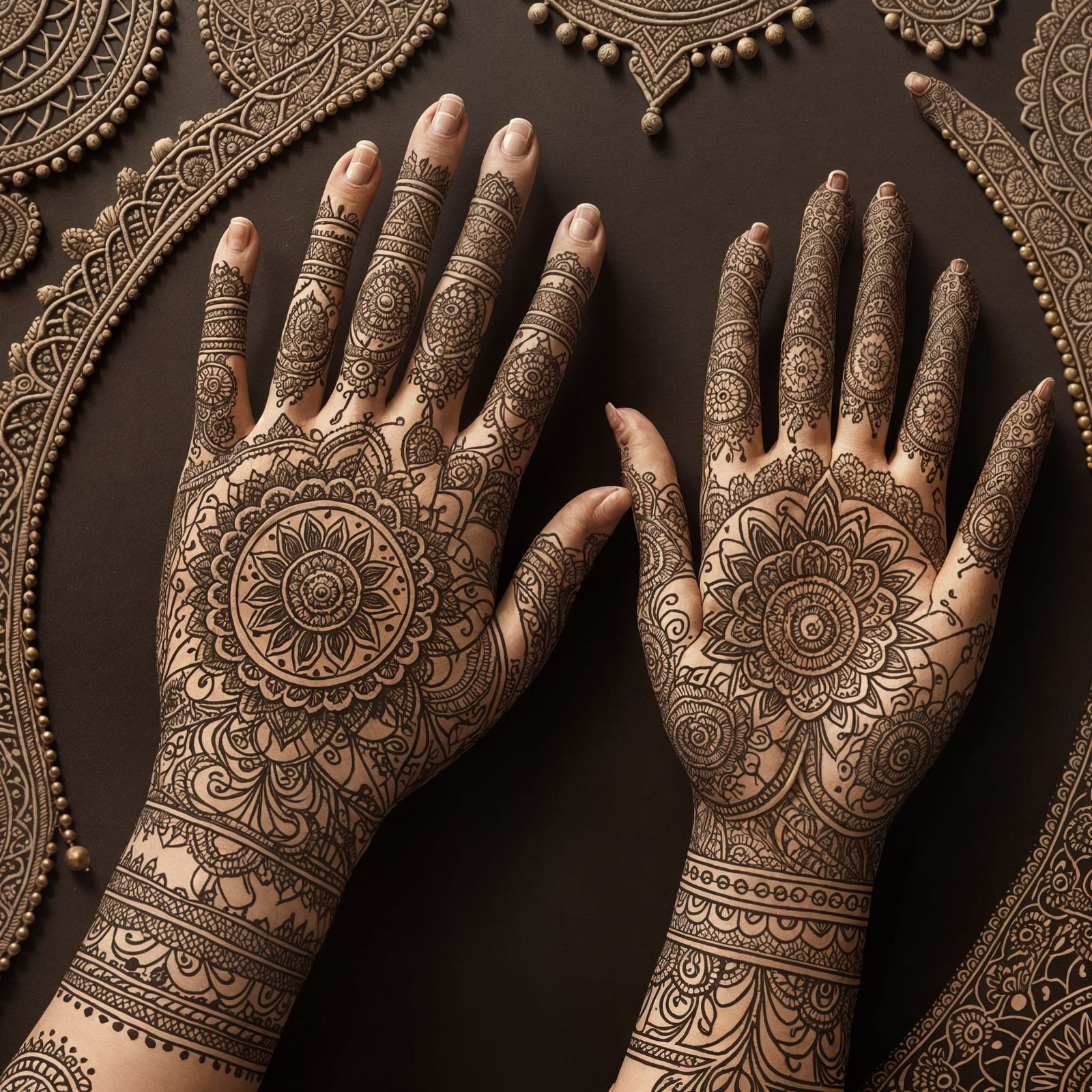 Exotic Henna Artistry on Hands and Feet