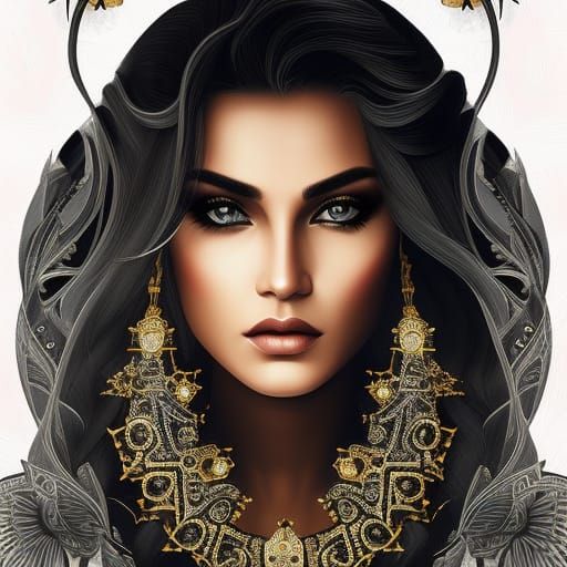 Gangster Girl: Stunning Digital Portrait