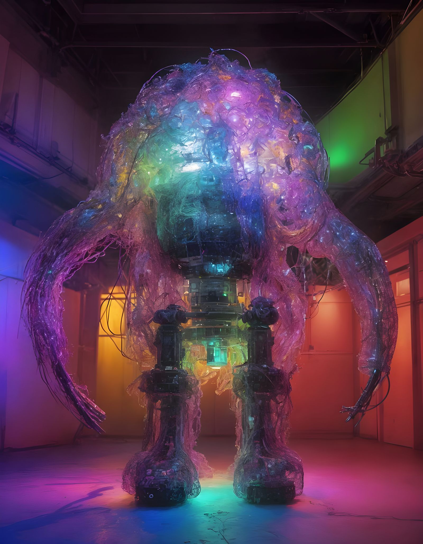 Cyyborg jelllyfish installation ..