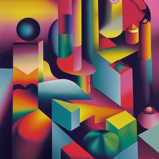 Surreal Chiaroscuro Painting of Side Effects