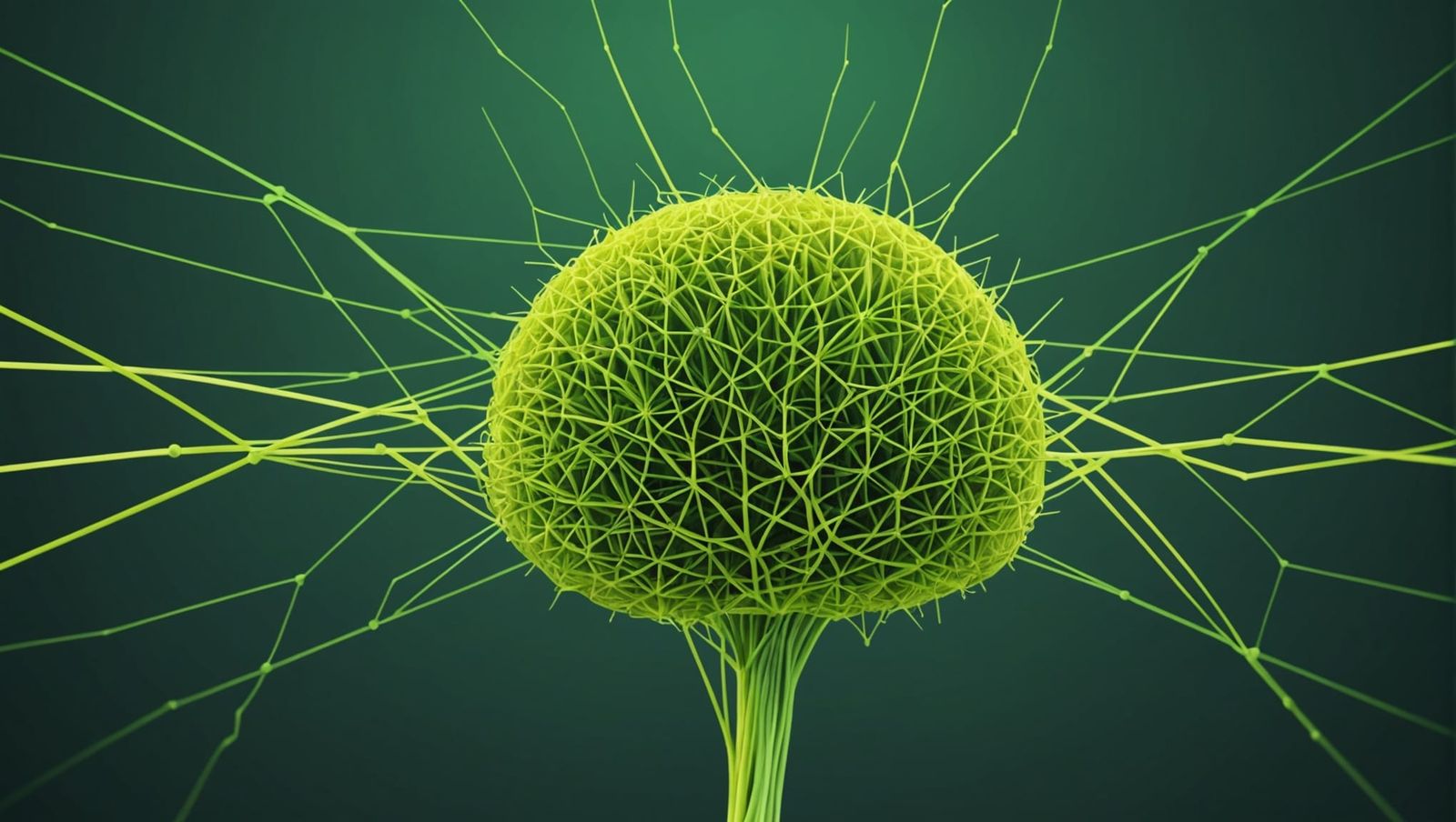 Neural Network Infographic Cover in Light Green