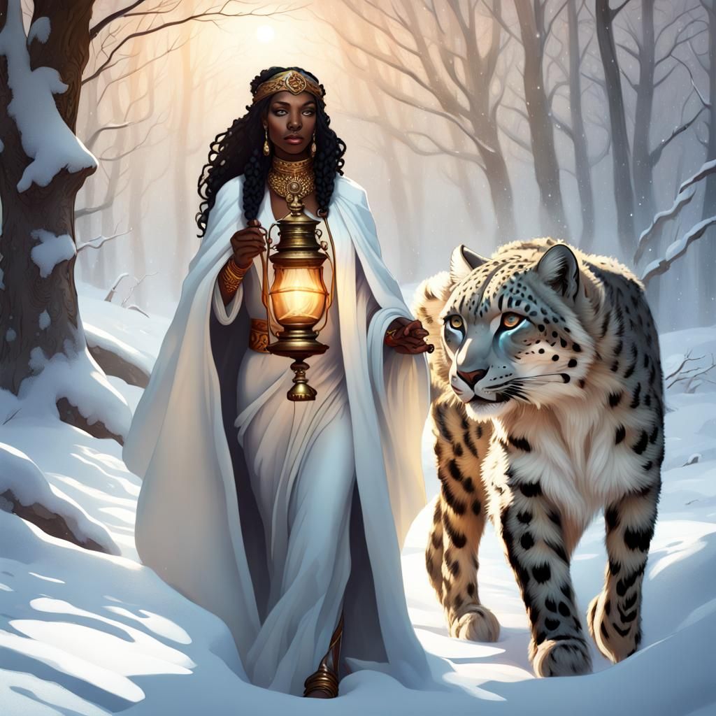Snow Leopard Goddess
