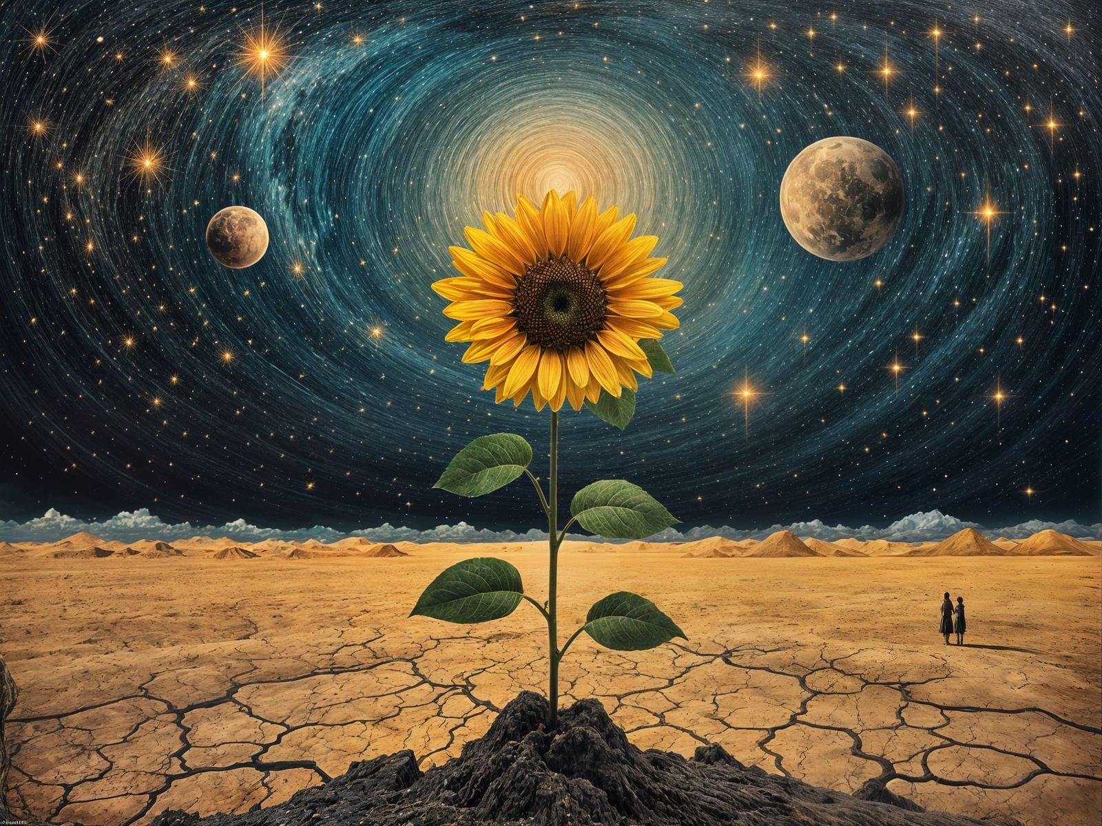 Cosmic Life Forms in Art Nouveau Punk Style