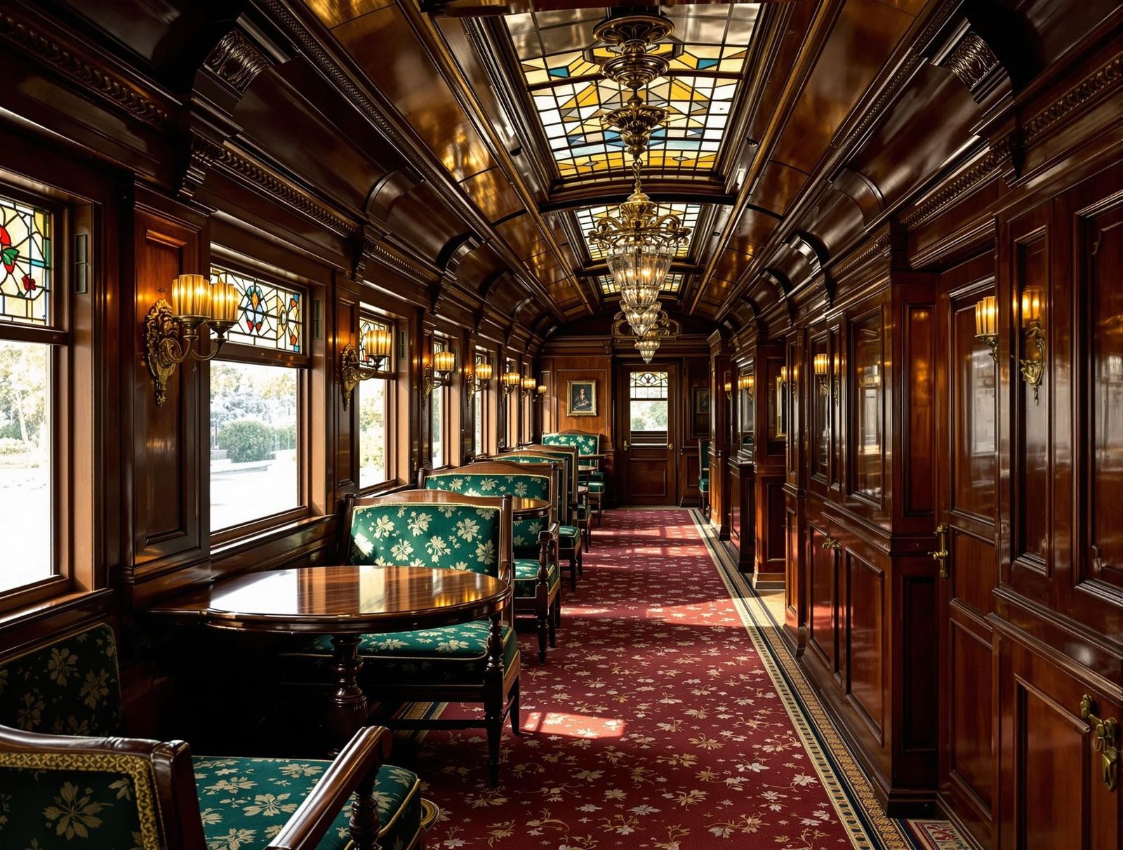 Interior train car