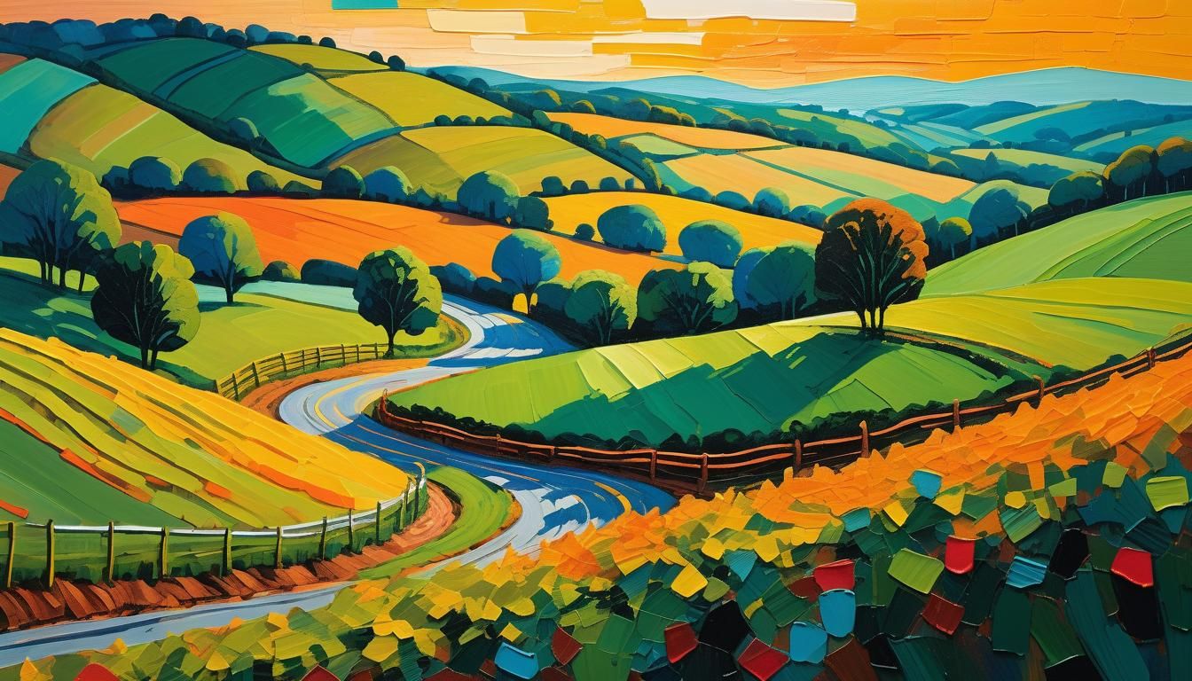 Pennsylvania Countryside Acrylic Landscape Painting