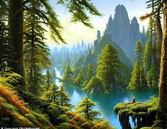 Ewok Village in Moonlit Splendor