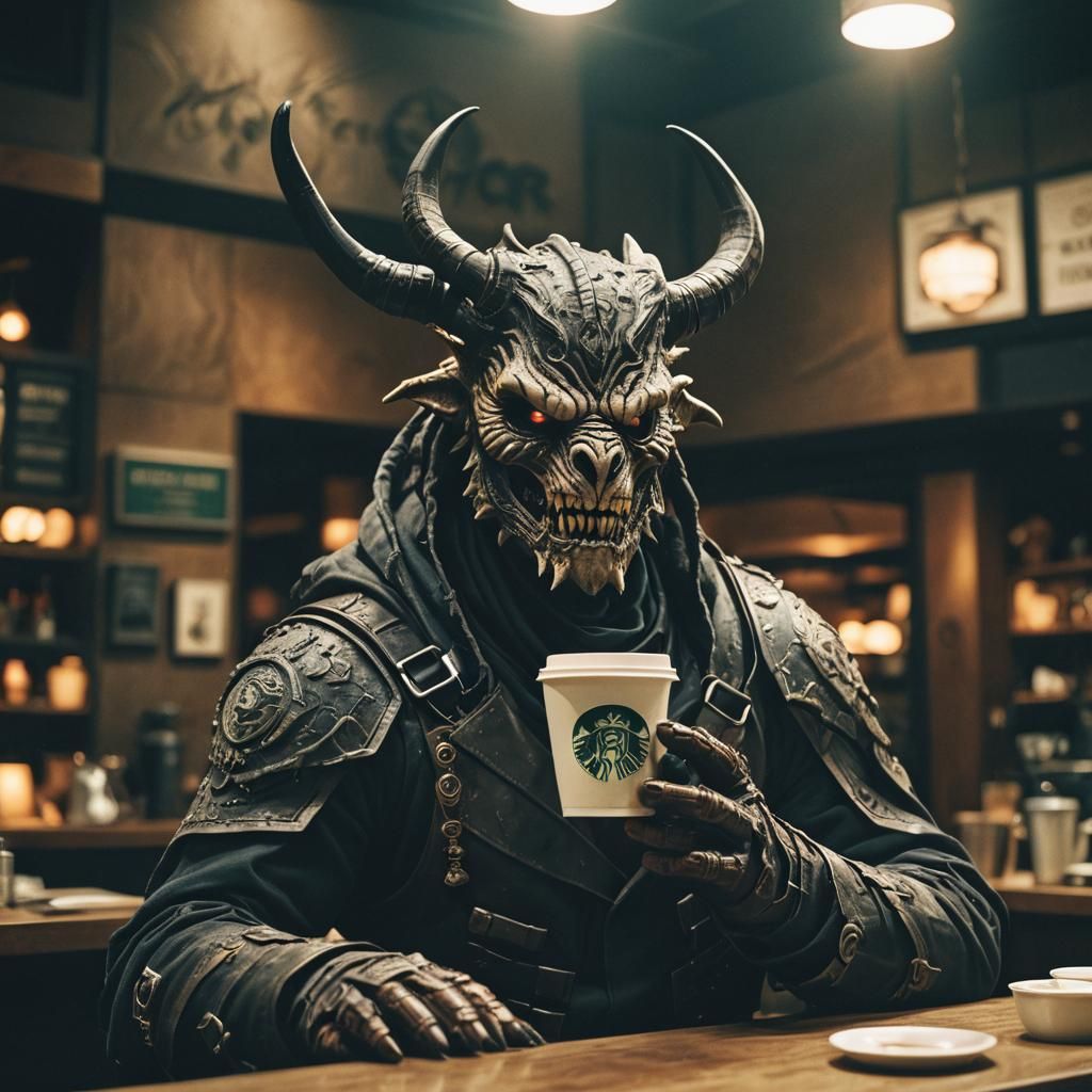 Behemoth at Starbucks: Cinematic Film Still