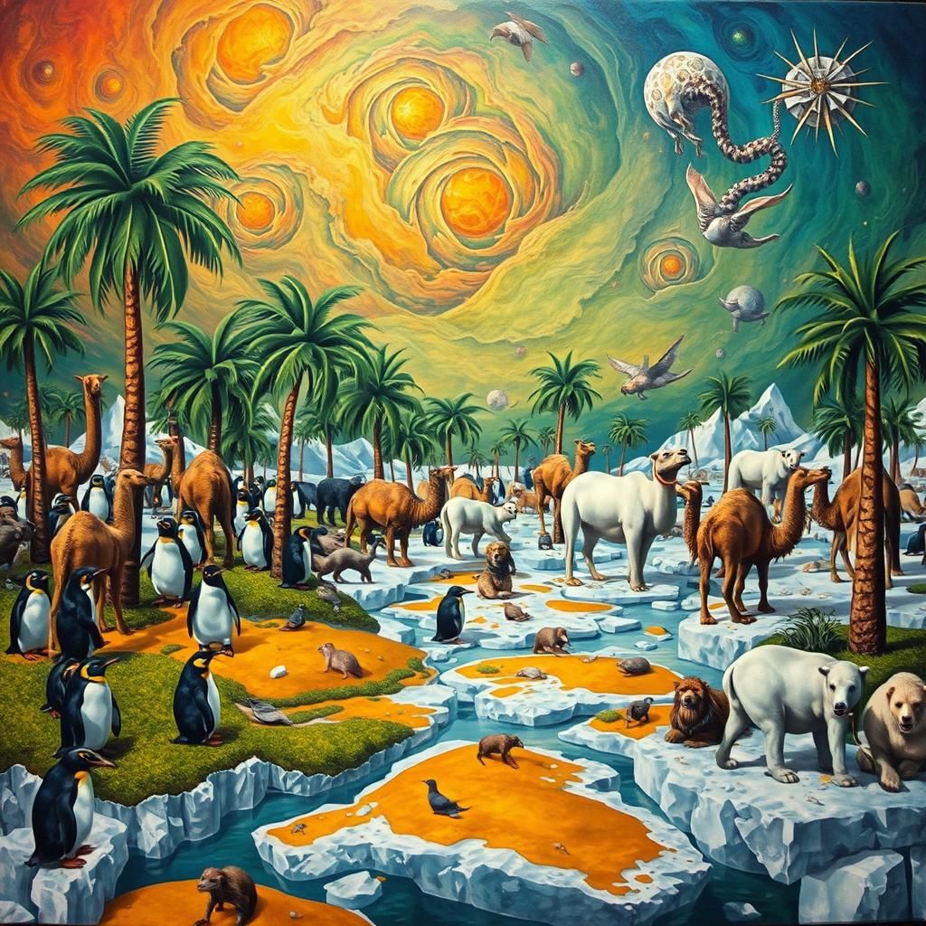 Antarctic Palm Trees: A Surreal Bosch and Witkacy Fusion