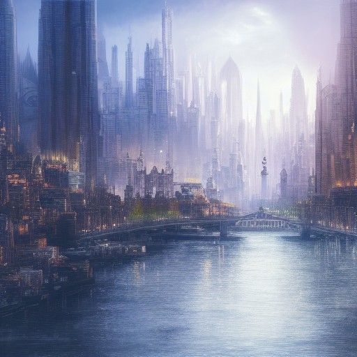 Extravagant Grand City Concept Art in 8k