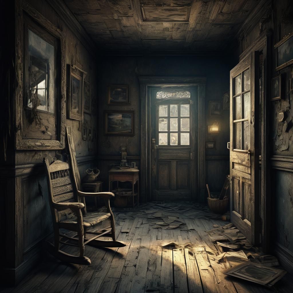 Haunted House Corridor: Dreamscape in Metallic Colors