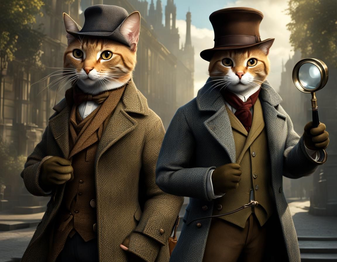Purrlock Holmes and Dr. Catson