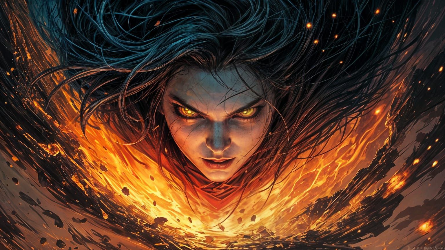 Supergirl in a Hellish Nightmare