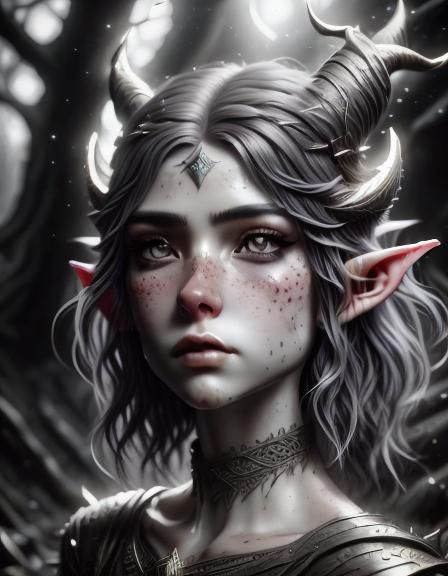 Photorealistic Elf in Fantasy Concept Art
