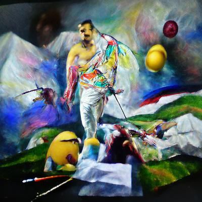 Iconic Freddie Mercury Portrait