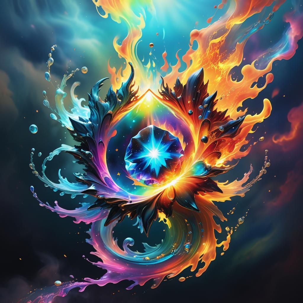 Blazing Fire Elemental Gemstone in Astral Explosion