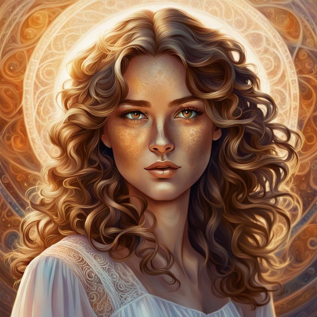 Detailed Portrait of a Beautiful Girl in Fantasy Style
