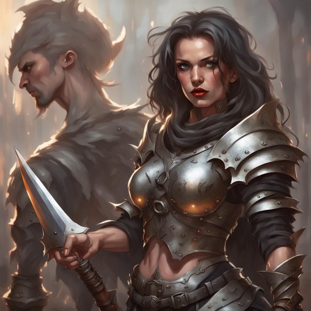 Humorous Fantasy: Woman's Fury at Blacksmith