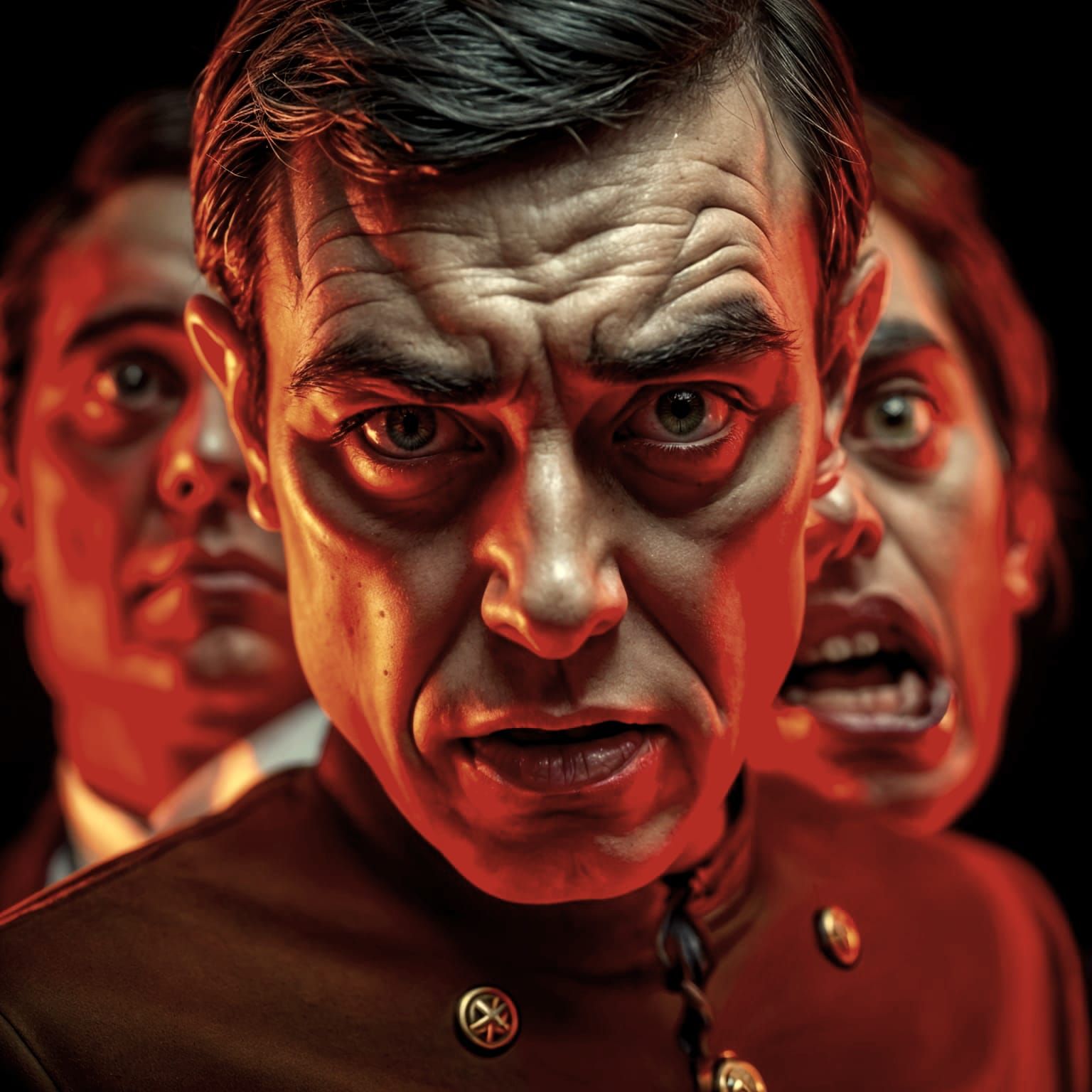 Disgust and Disbelief Portrait in Professional Style