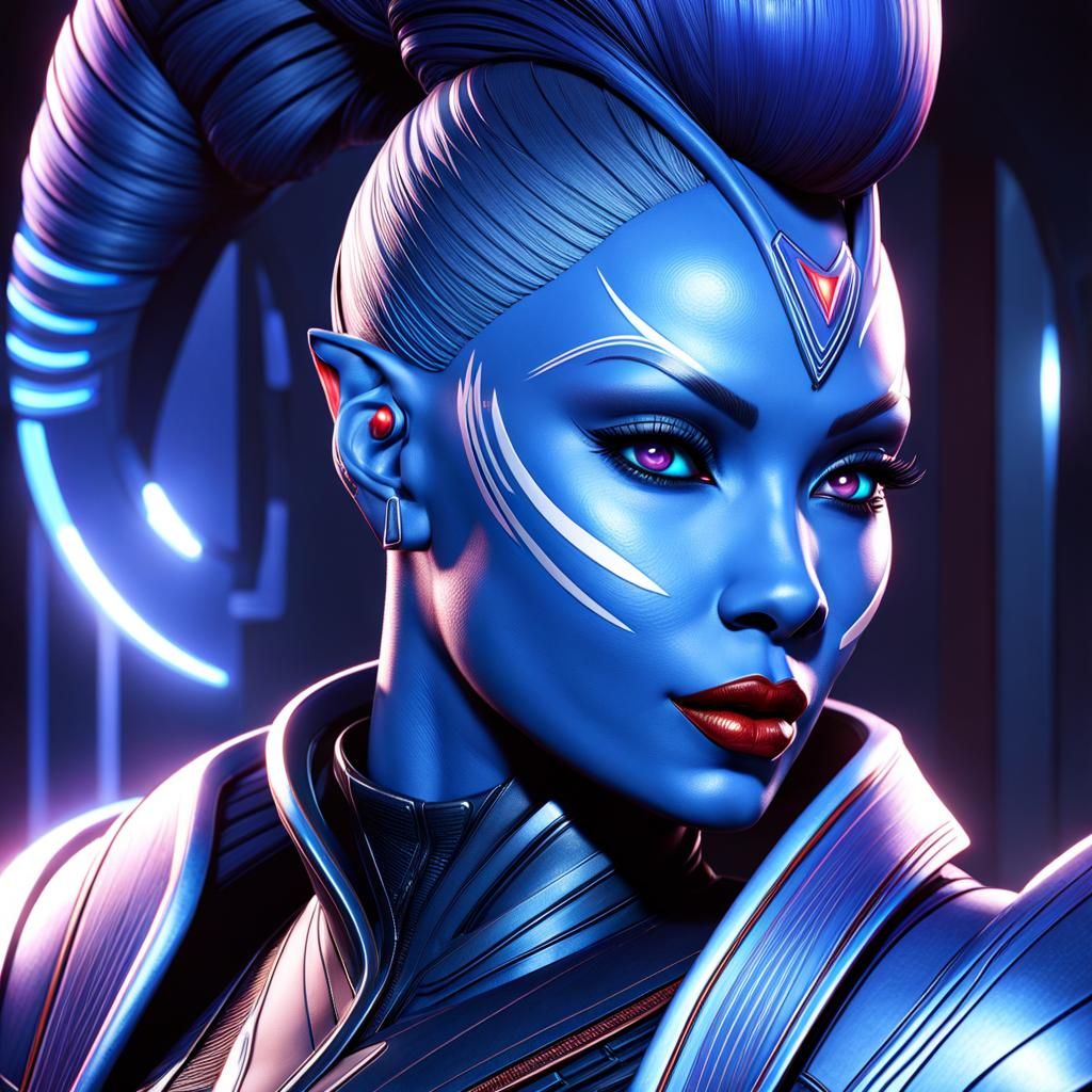 Alien who got ahold of a humans red lipstick