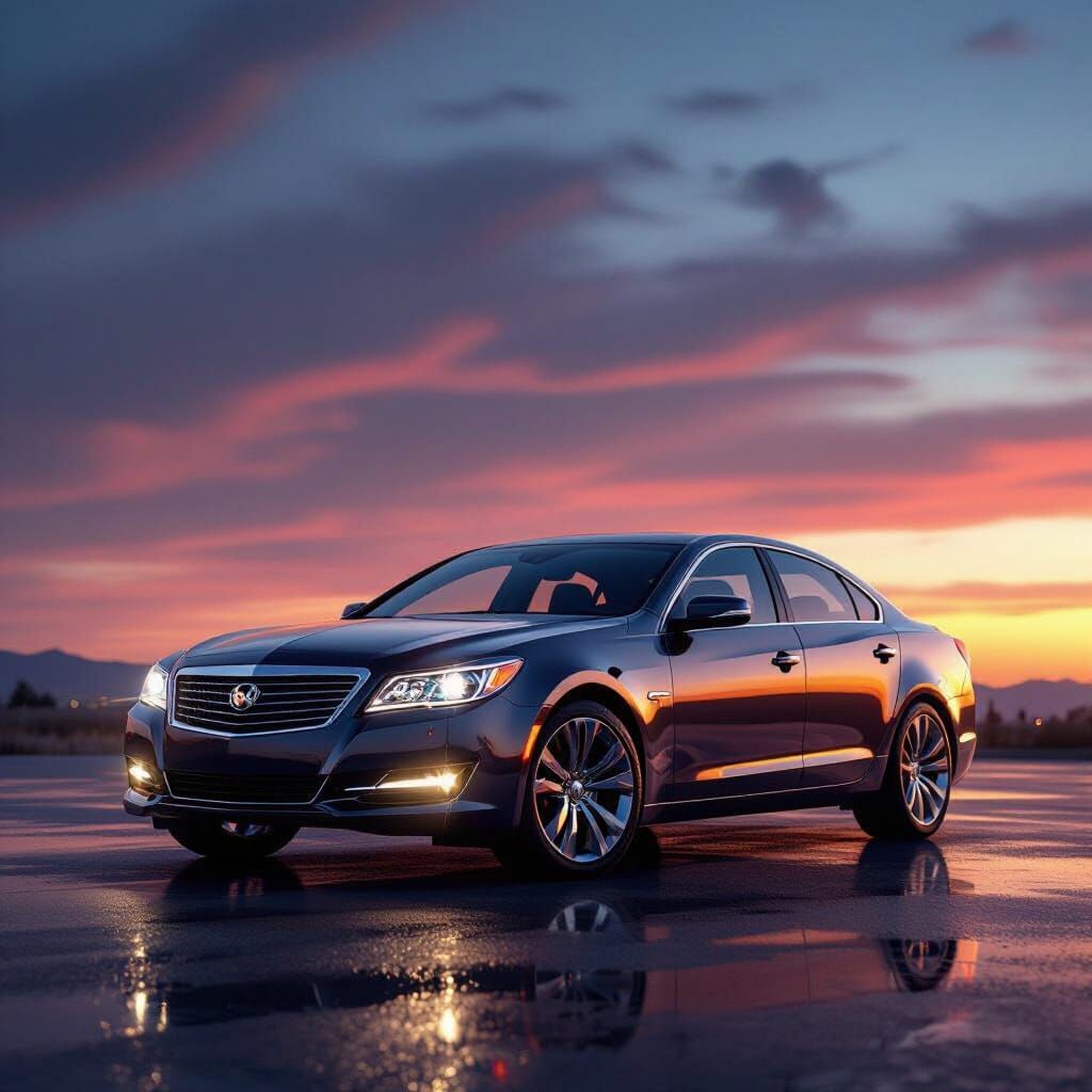 Photorealistic 2013 Caprice Gleaming at Twilight