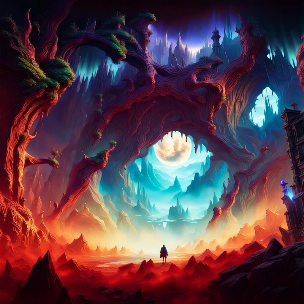 Eternal Transformation: A Detailed Matte Painting