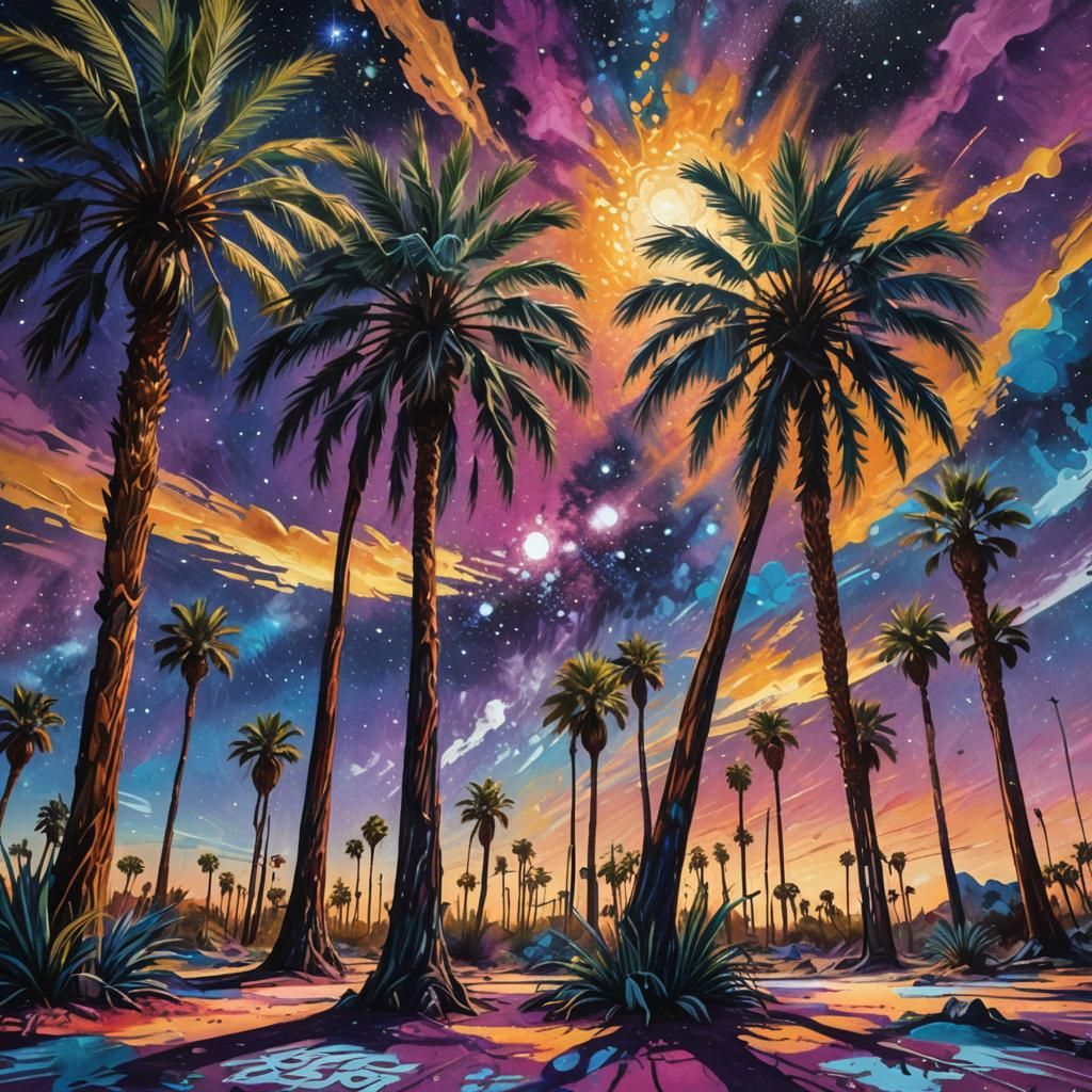 Aesthetic palm trees.