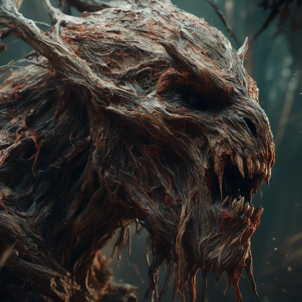 Hyperrealistic Tree Monster Concept Art