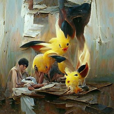 Pokemon as Oil Painting by James Gurney