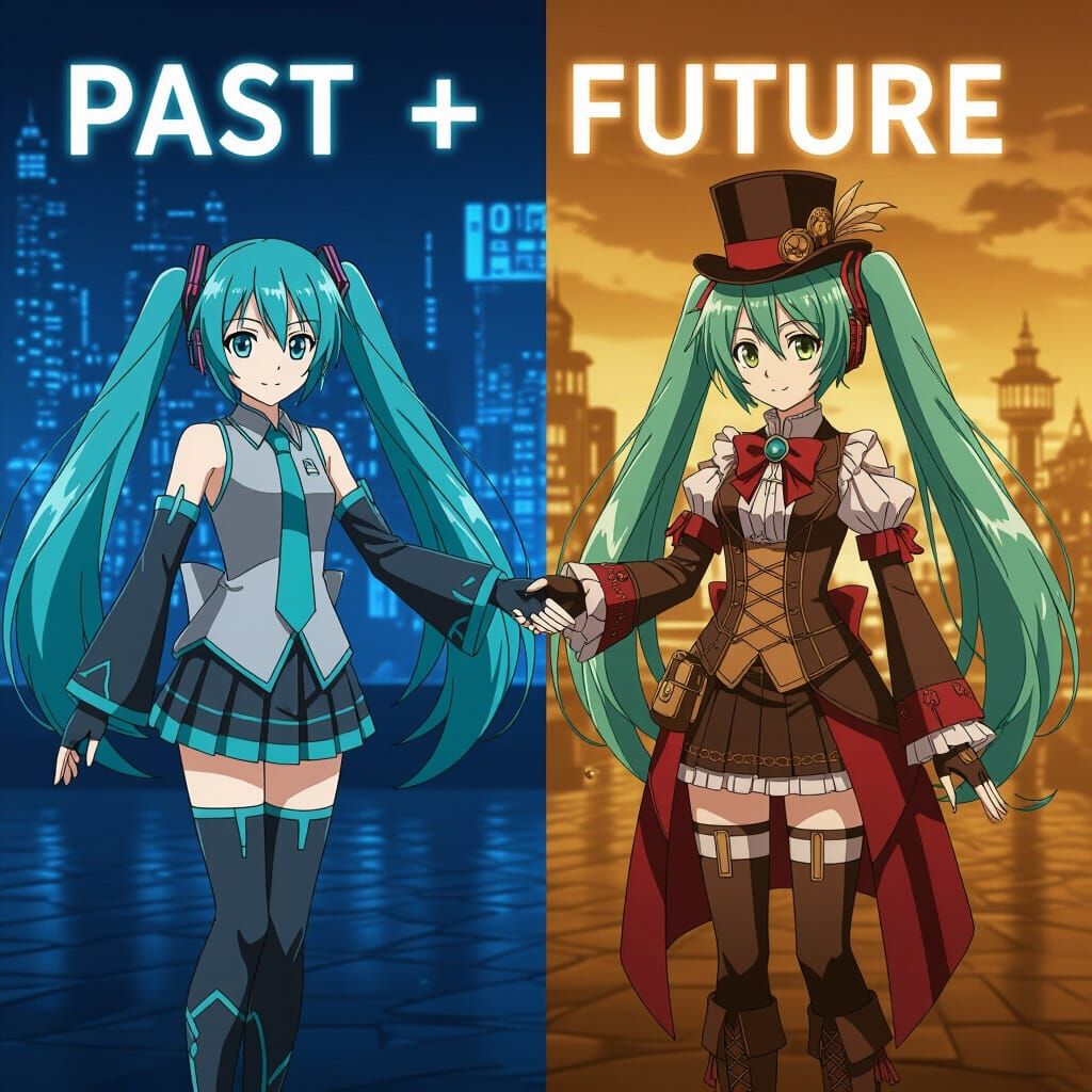 Cyberpunk & Steampunk Hatsune Miku: Past Meets Future