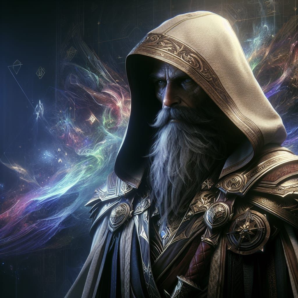 Mysterious Man in Jedi Cape: Fantasy Concept Art