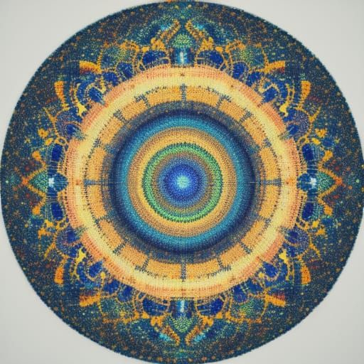 The word that manifests Him is OM. modern art kinetic pointi...