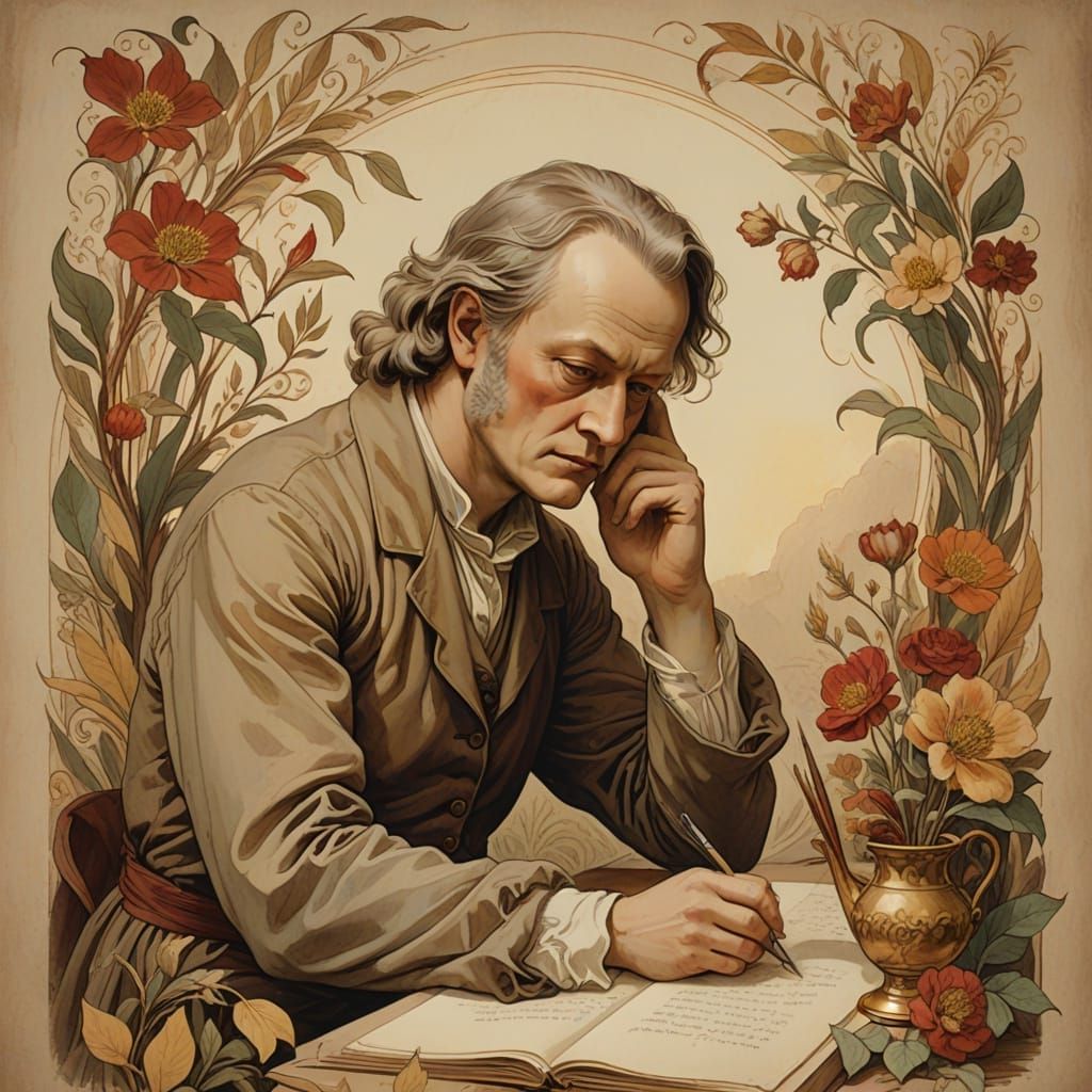 William Blake, poet, artist, publisher of human forms