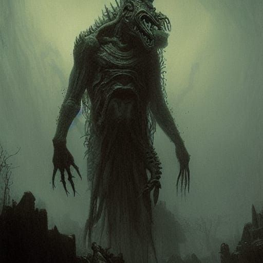 Lovecraftian Horror in Ancient Egypt: Doré and Rutkowski Sty...