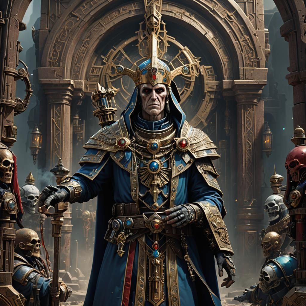 Warhammer 40k Tech Priest Detailed Matte Painting