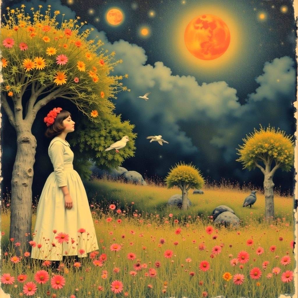 Atmosphere in Flux Illustration in Kenneth Paul Bloch Style