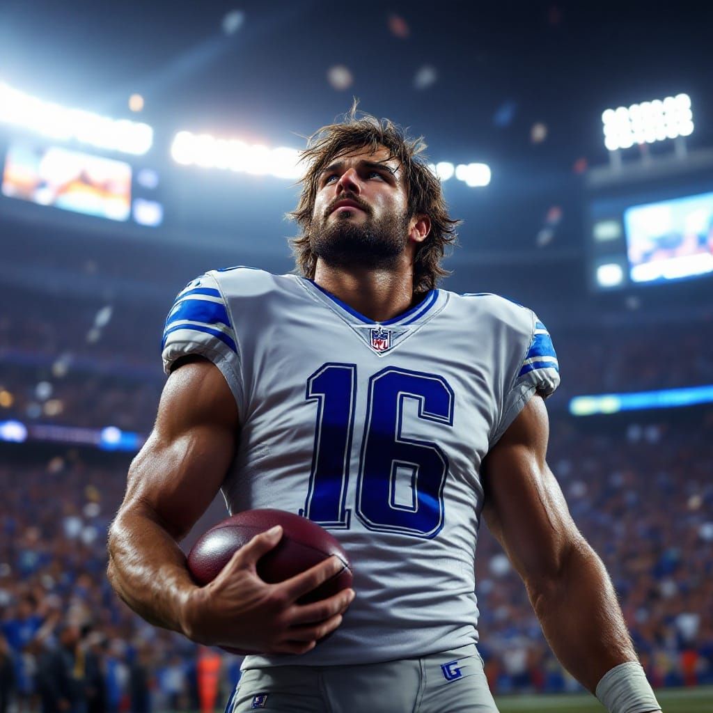 Detroit Lions Quarterback Triumphs in Victory