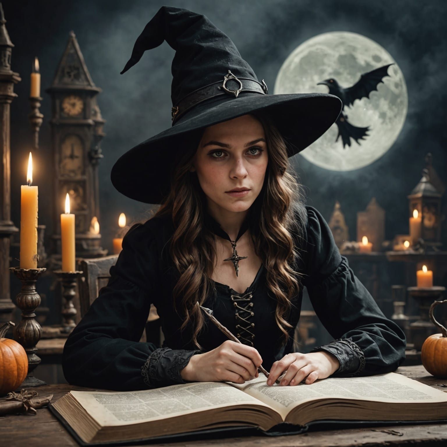 Young Witch Trapped in a Demonic Spellbook