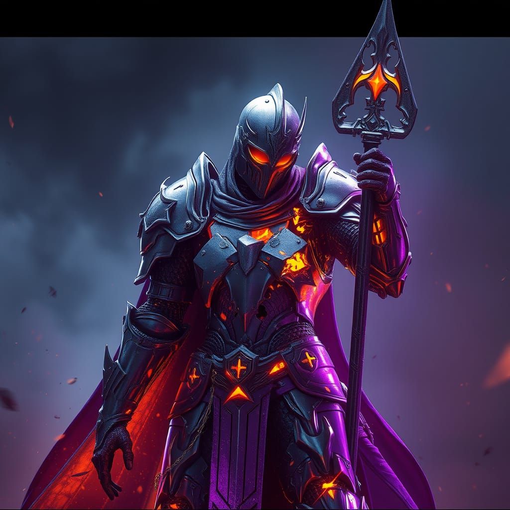 Shattered Knight in Shining Armor: Dark Fantasy Art