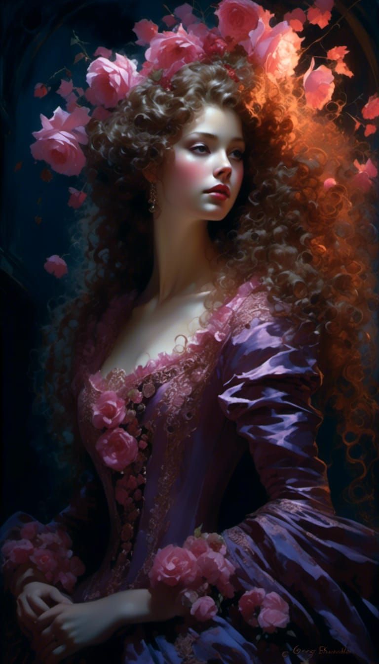 Princess Briar Rose in Rococo Style