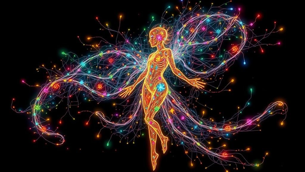 Ethereal Dreamworld Spirit in Cosmic Dance