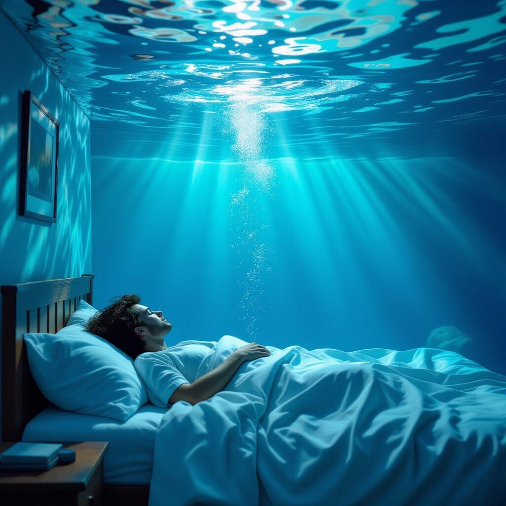 Surreal Dream of Waking Up Underwater