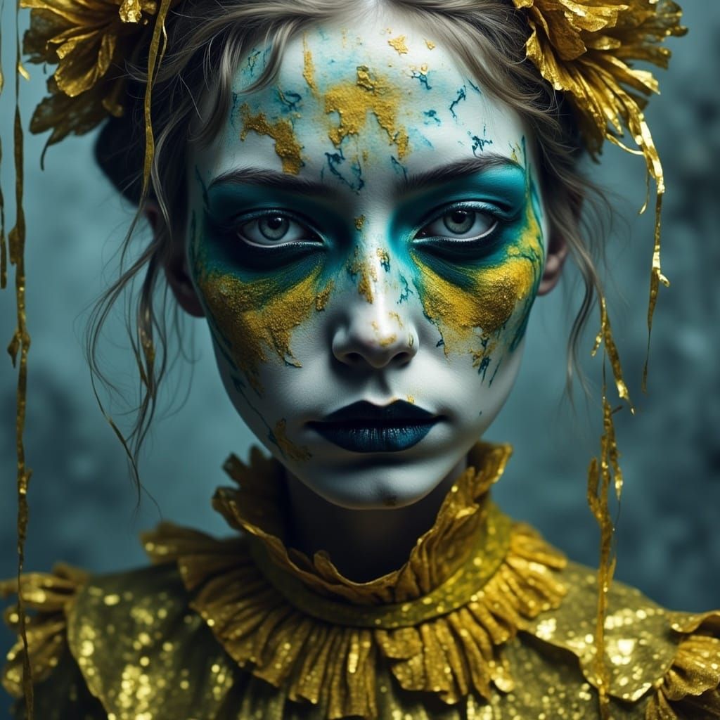 Marionette Sci-Fi Portrait in Stormy Colors