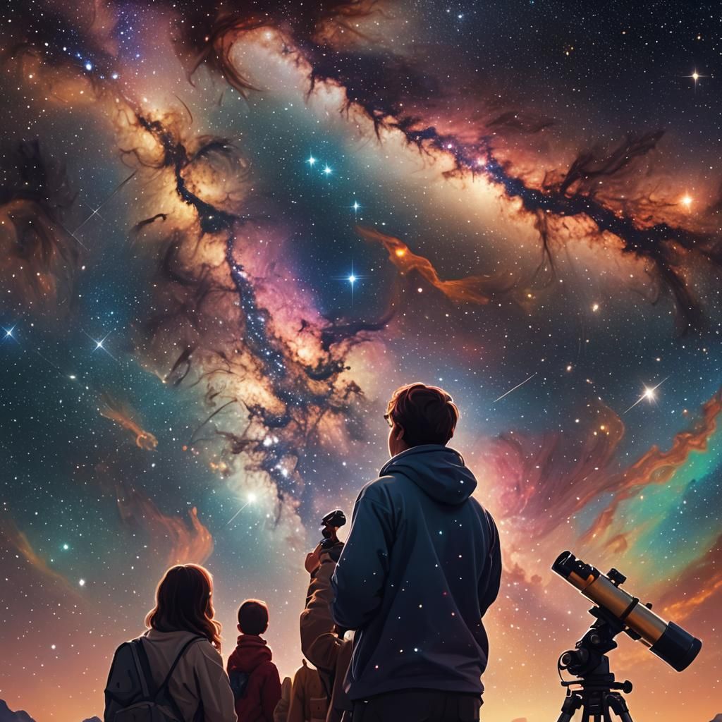 Astronomers' Celestial Discovery in Digital Art