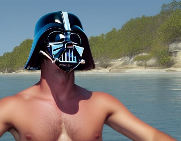 Darth Vader Helmet on Vacation