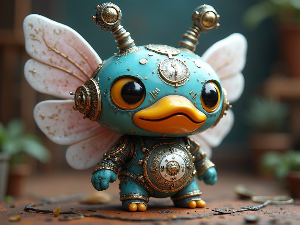 Sanxingdui Kawaii Fairy Borg Munny Duck River