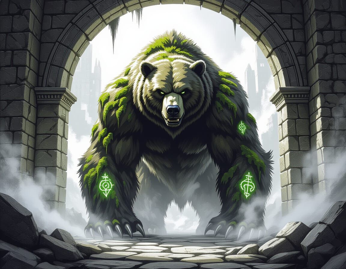 Ancient Rune Bear Guards Forgotten Realm
