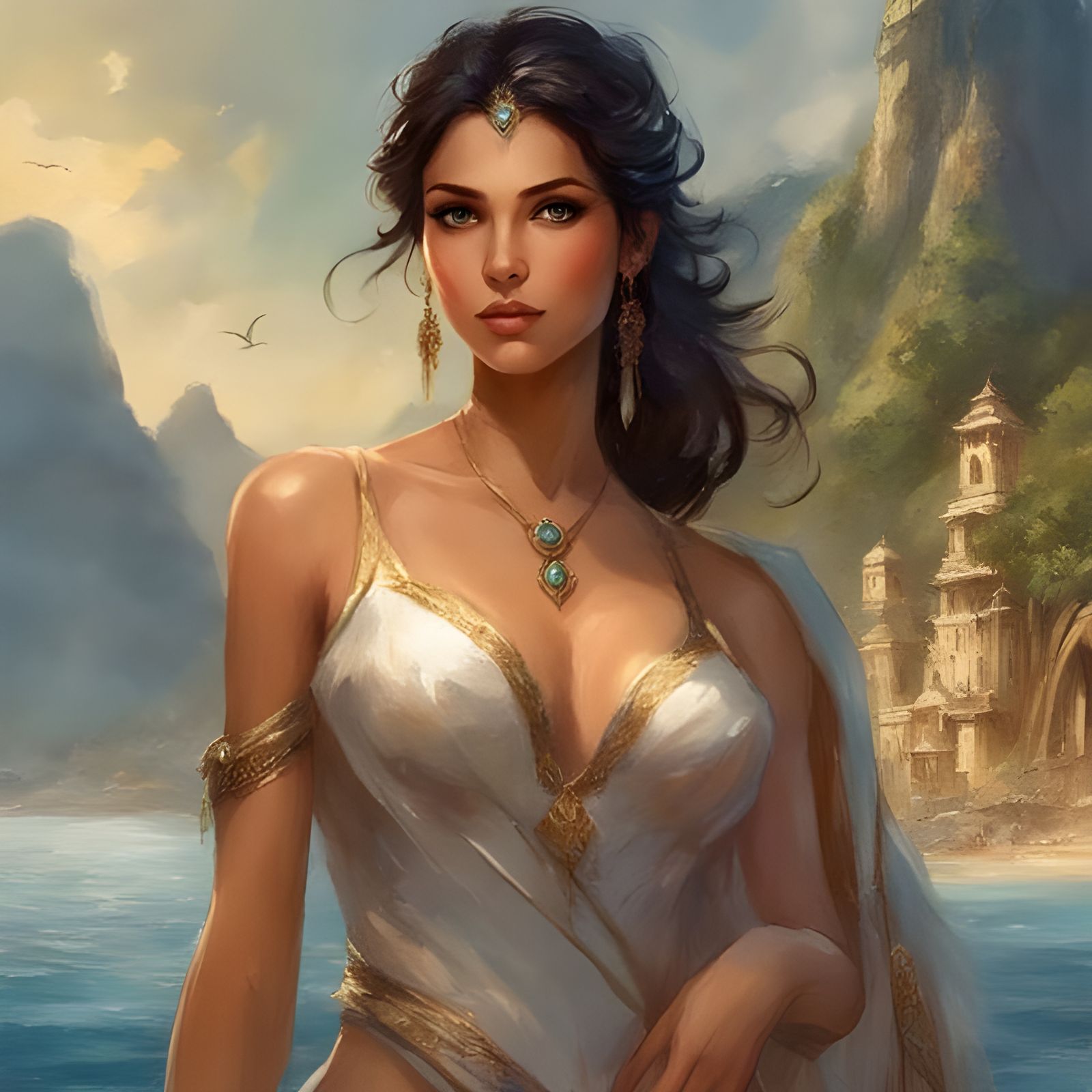 Portrait of a Beautiful Girl in Rio, Splash Art